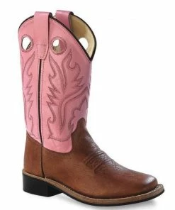 Kids Boots Kid's Jama Pink Square Toe Boots