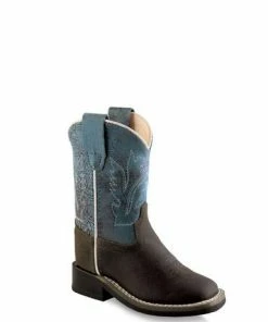 Kids Boots Infant Jama Blue Square Toe Boots