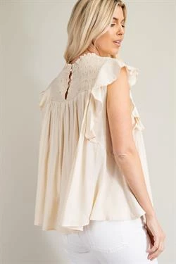 Glam Women's Cream Top 2 Glam Women's Cream Top