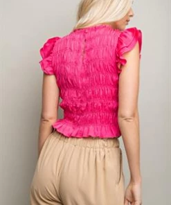 Glam Tops Women's Hot Pink Top