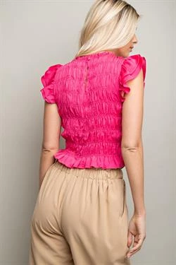 Glam Tops Women's Hot Pink Top 2 Glam Tops Women's Hot Pink Top