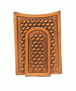 M & F Wallets Nocona Money Clip Basket Weave Wallet