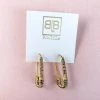BB Lila Safety First Pin Earrings Jewelry