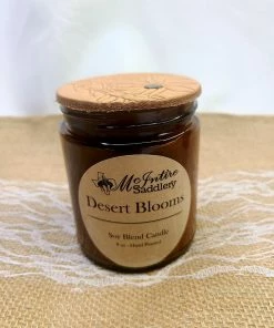 McIntire Saddlery 8 Oz Amber Glass Jar