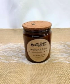 McIntire Saddlery 8 Oz Amber Glass Jar