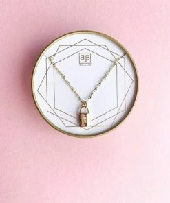 BB Lila "Key To My Heart"Gold 16" Necklace